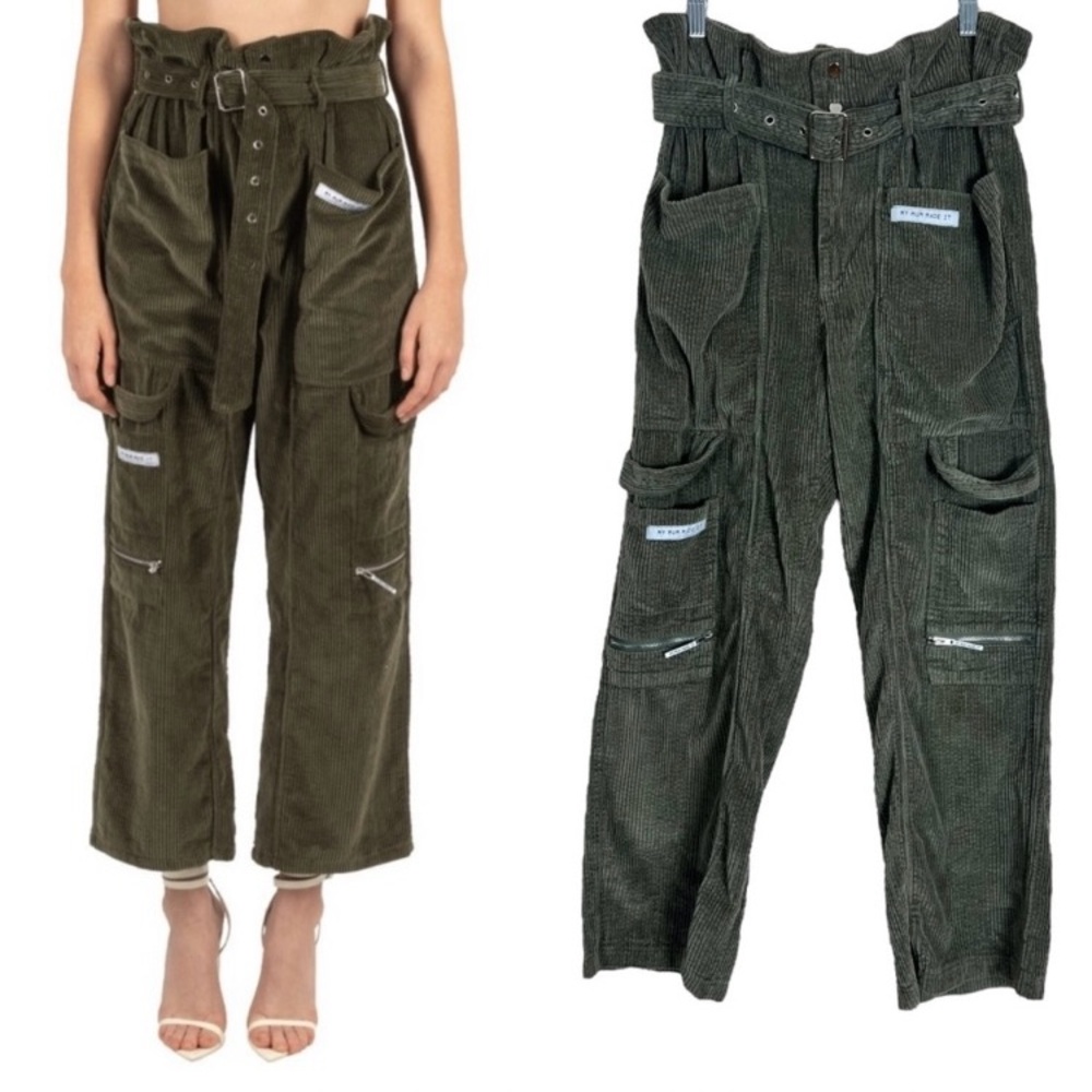 My Mum Made It Corduroy Cargo Pants Size Small